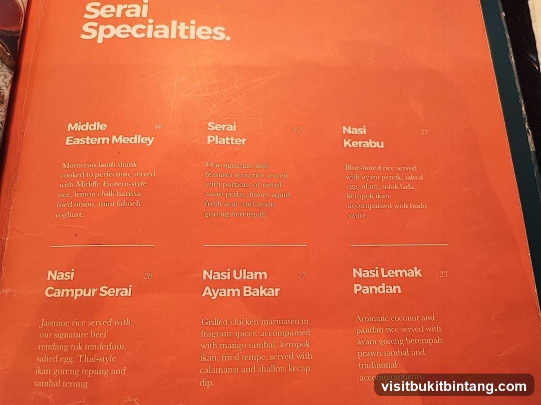 Serai Specialties.