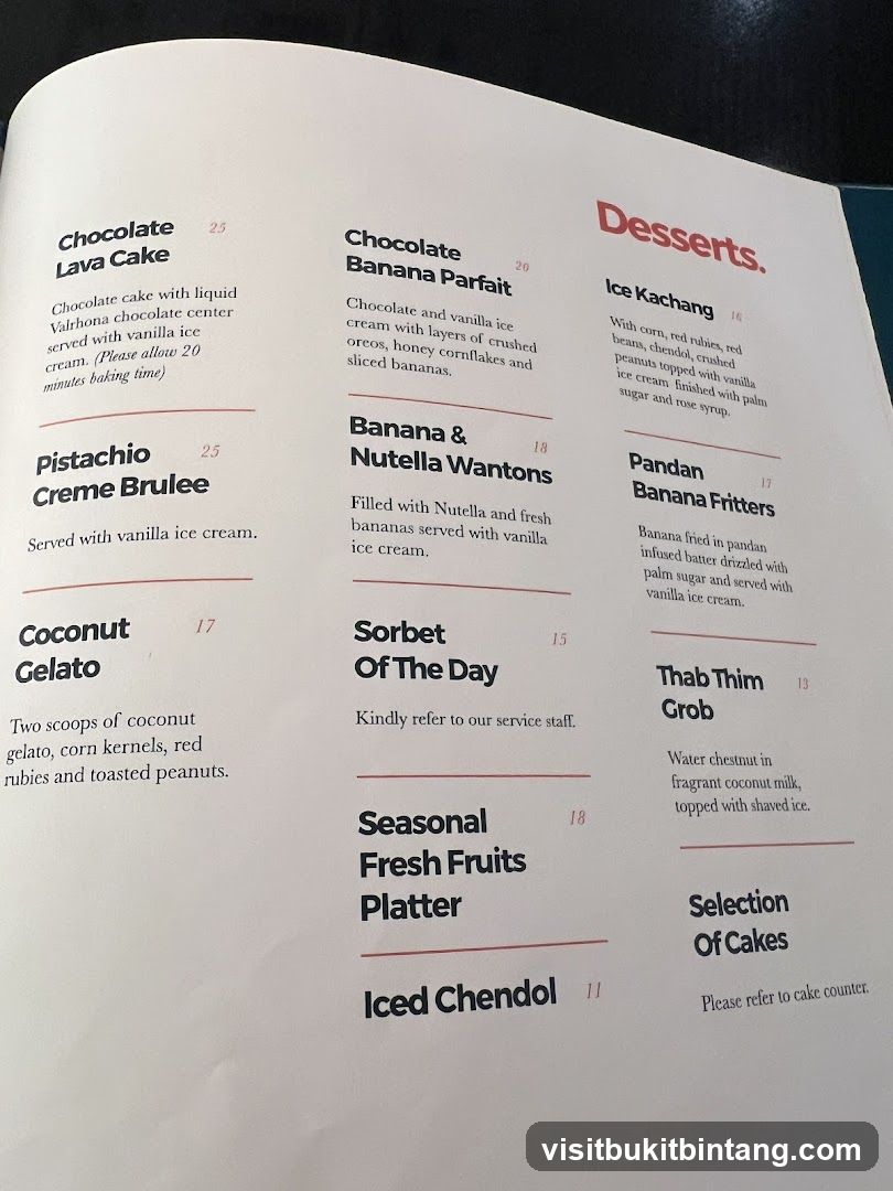 Desserts.