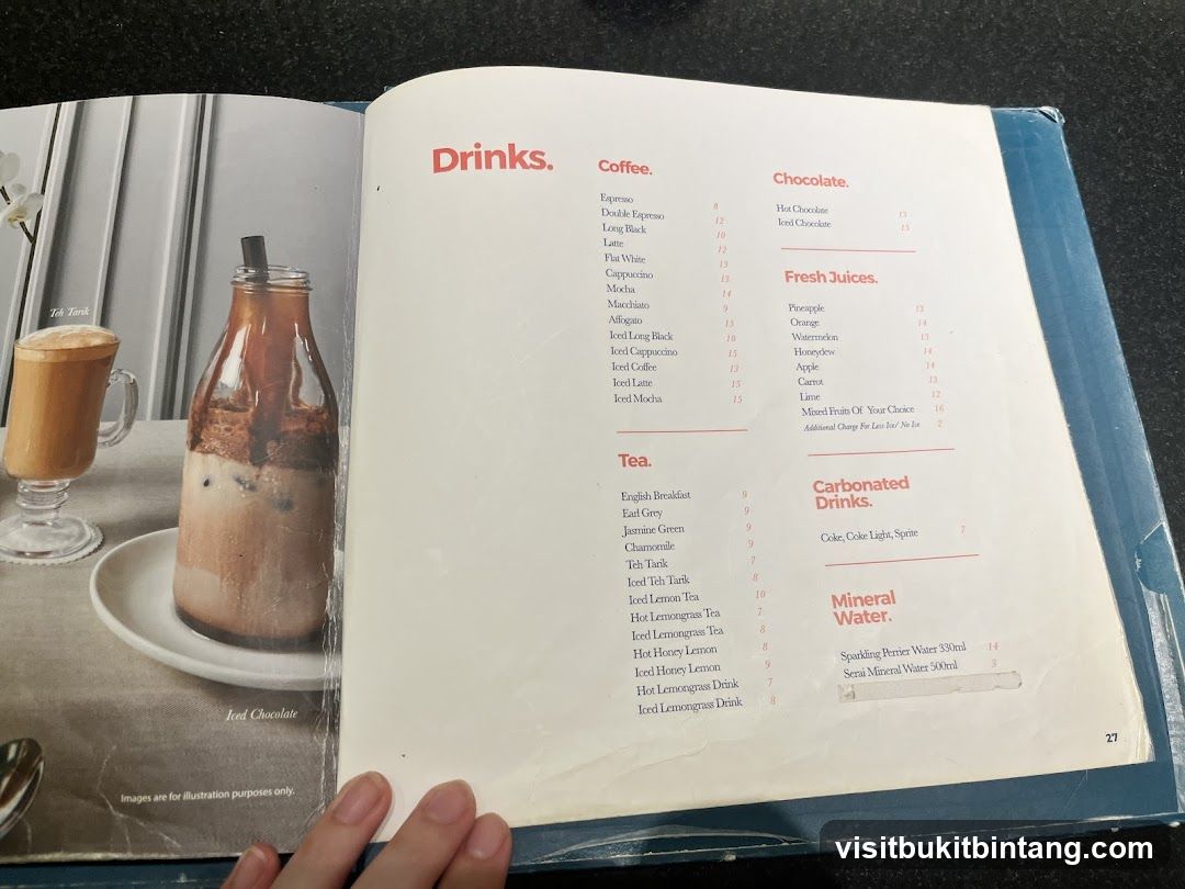 Drinks Menu
