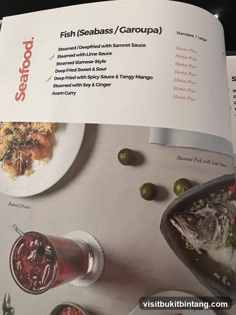Seafood Menu