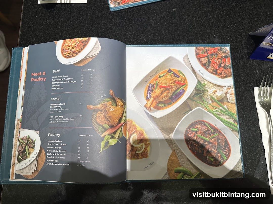 Meat & Poultry Menu