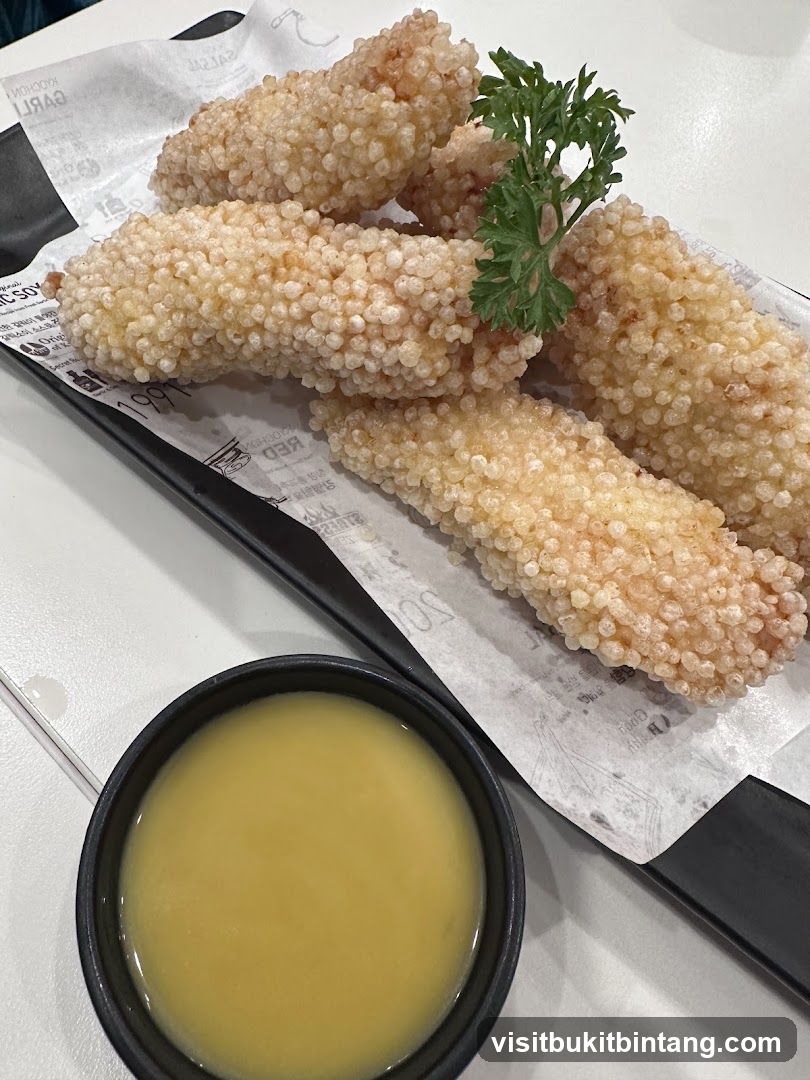 Fried Food with Dipping Sauce