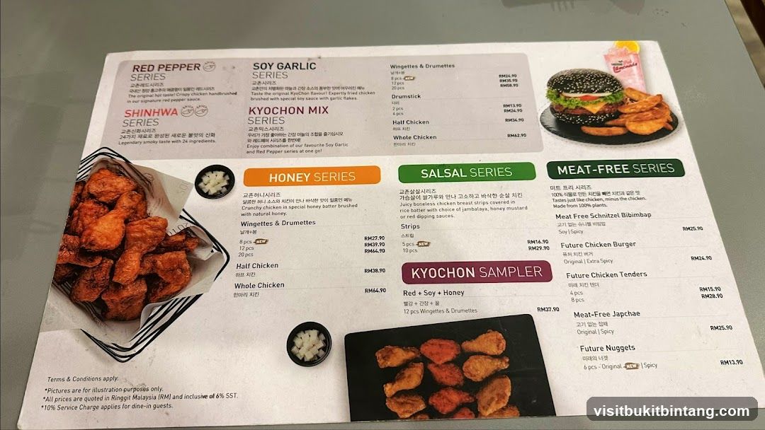 Kyochon Menu