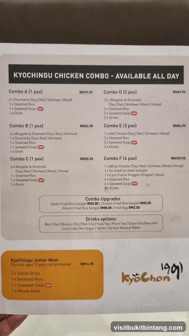 KyoChingu Chicken Combo