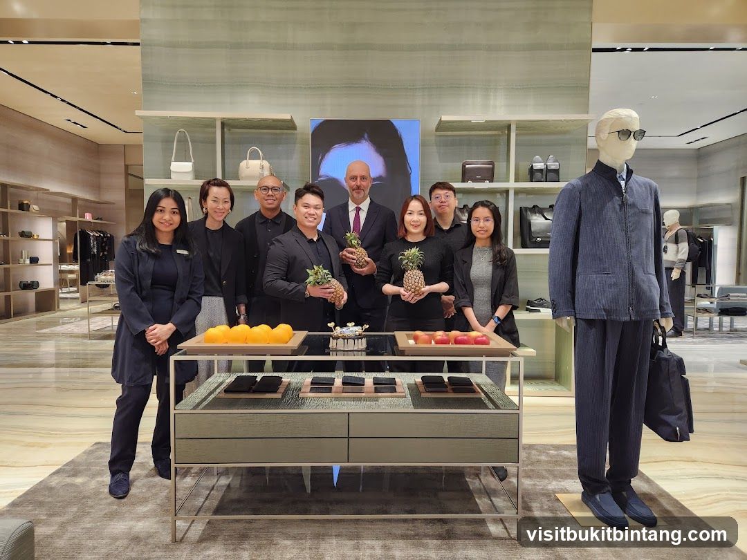 Store Staff Posing with Fruit Display