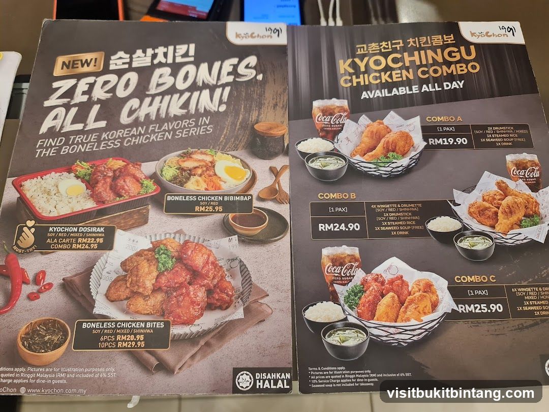 Kyo Chon Menu