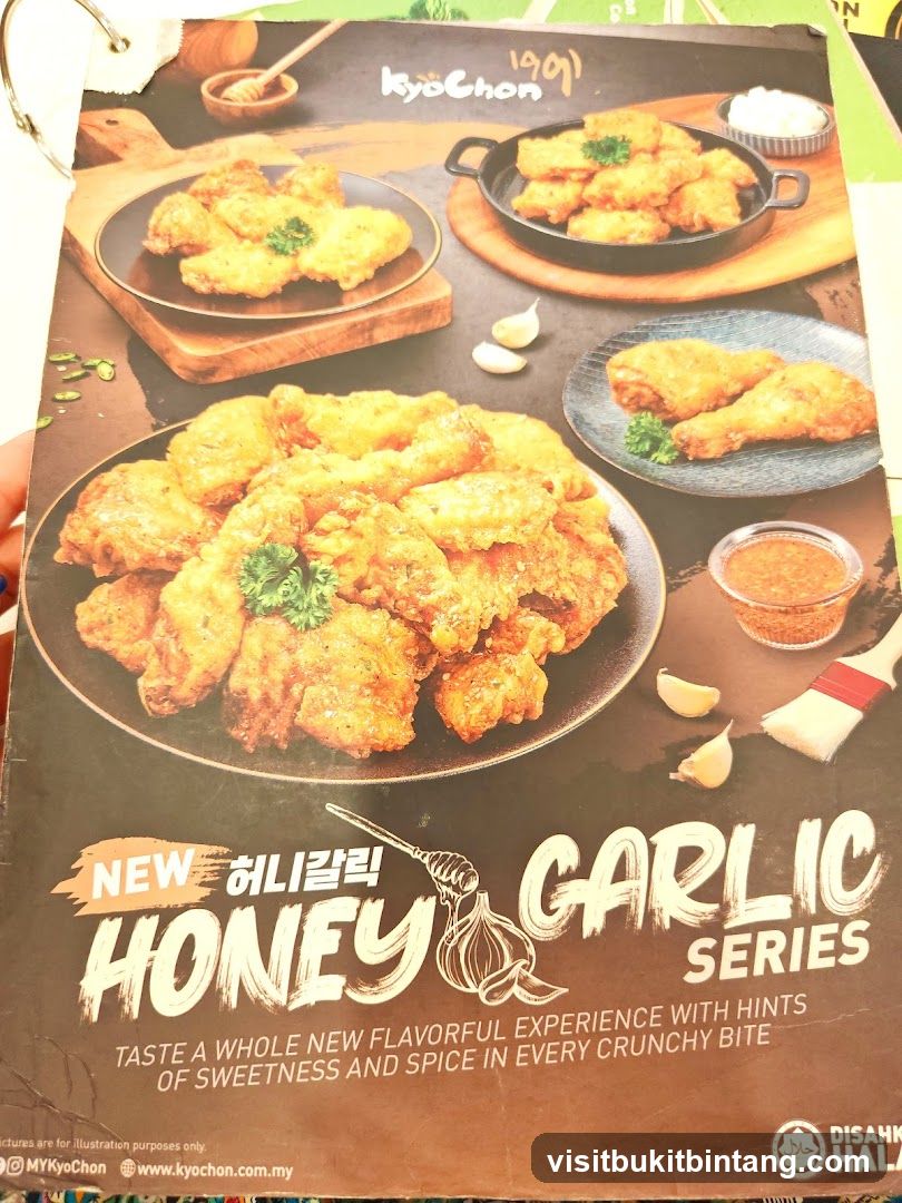 KyoChon Honey Garlic Series Menu