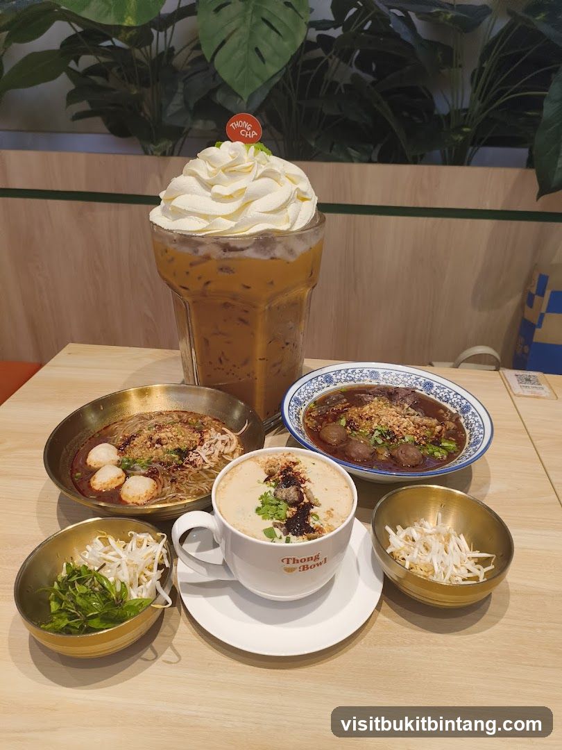 Thai Food and Drink Spread