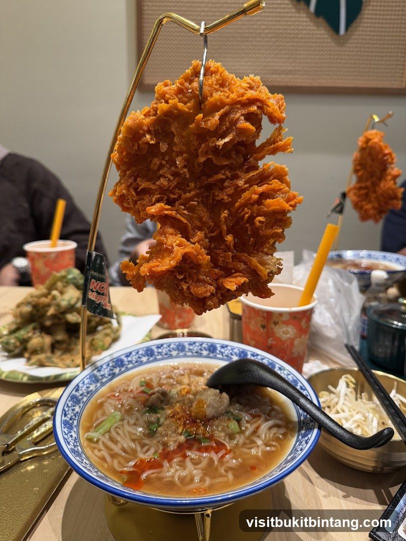 Fried Chicken and Noodles