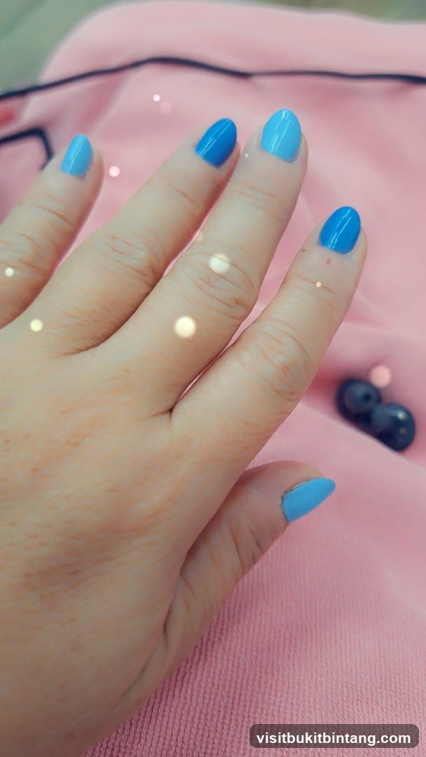 Blue Ombre Nails