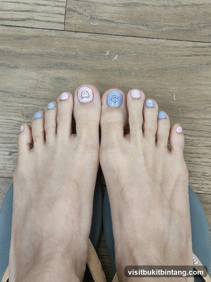 Pedicure with Cute Designs
