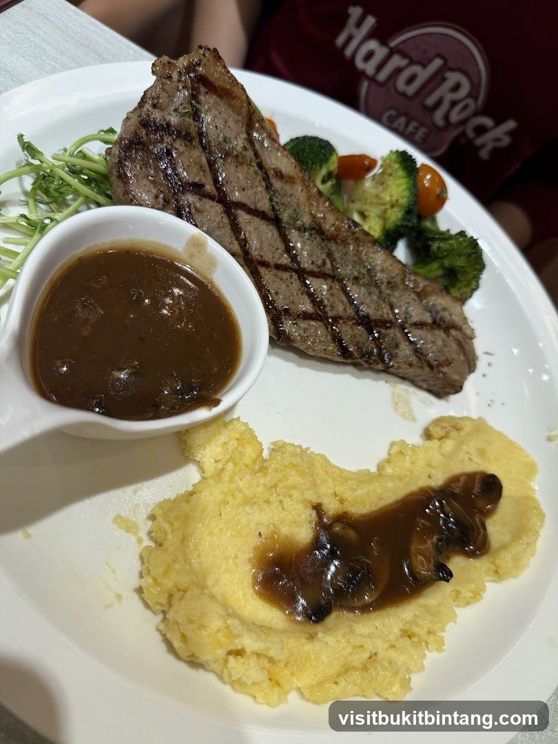 Steak with Polenta and Gravy