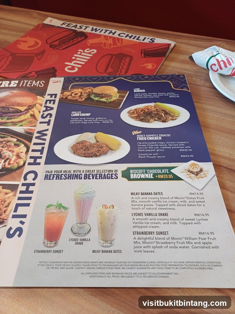 Chili's Menu