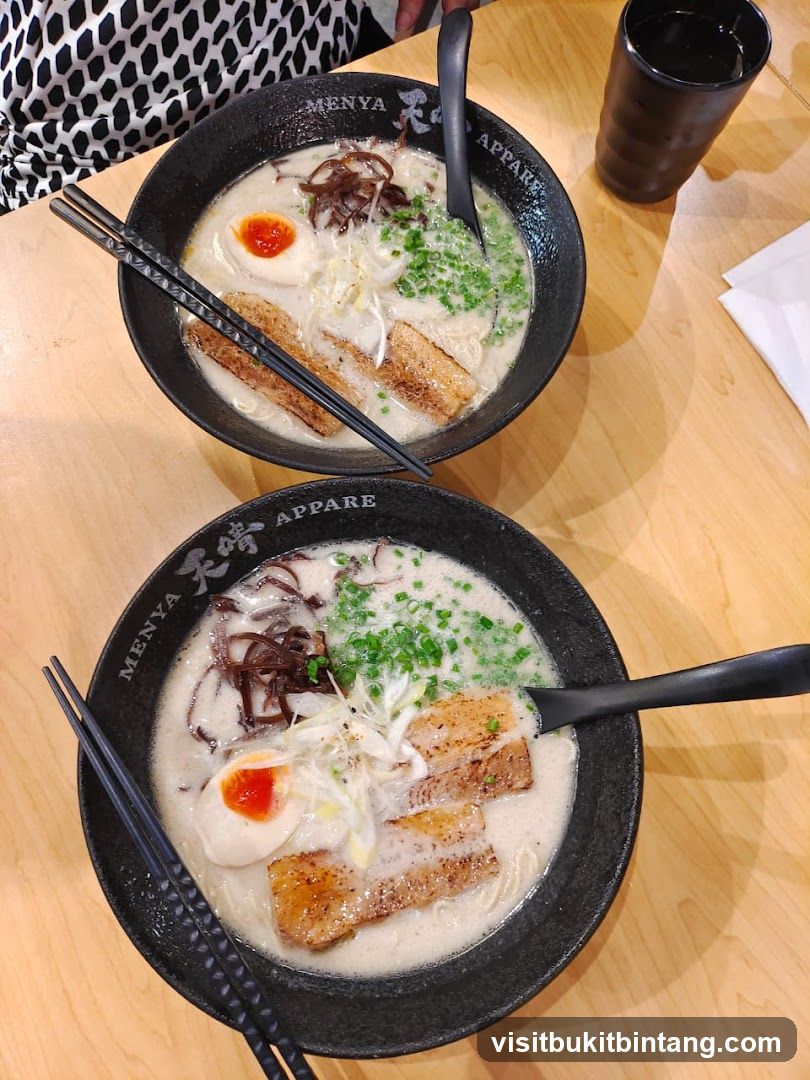 Two bowls of ramen