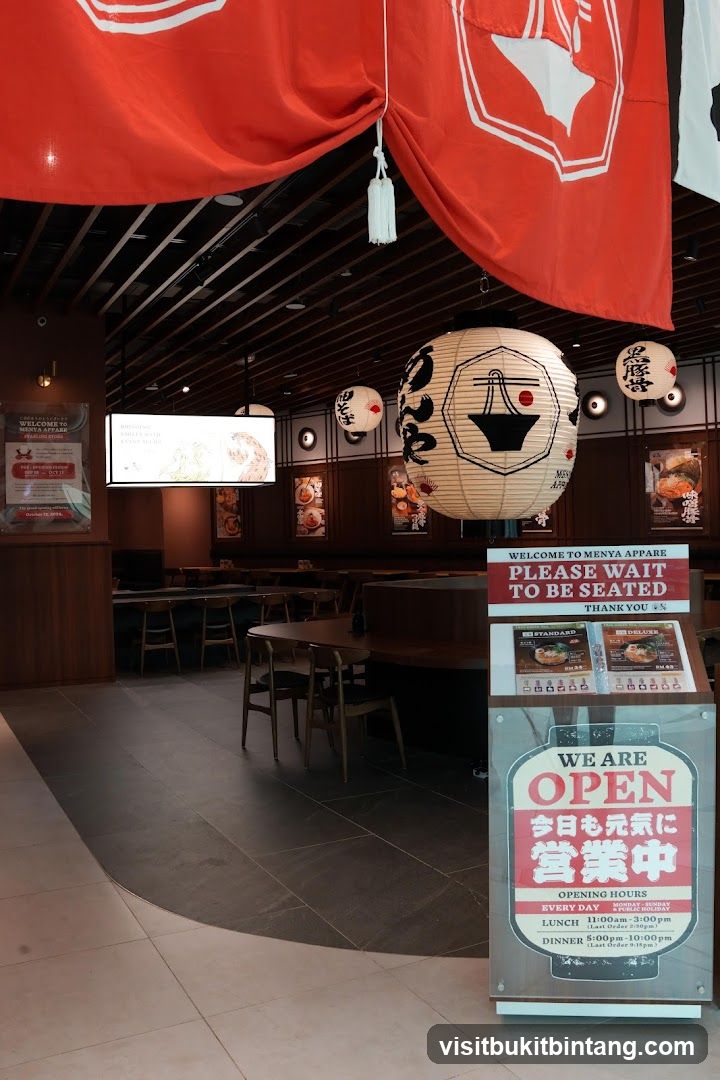 Restaurant Interior with Open Sign