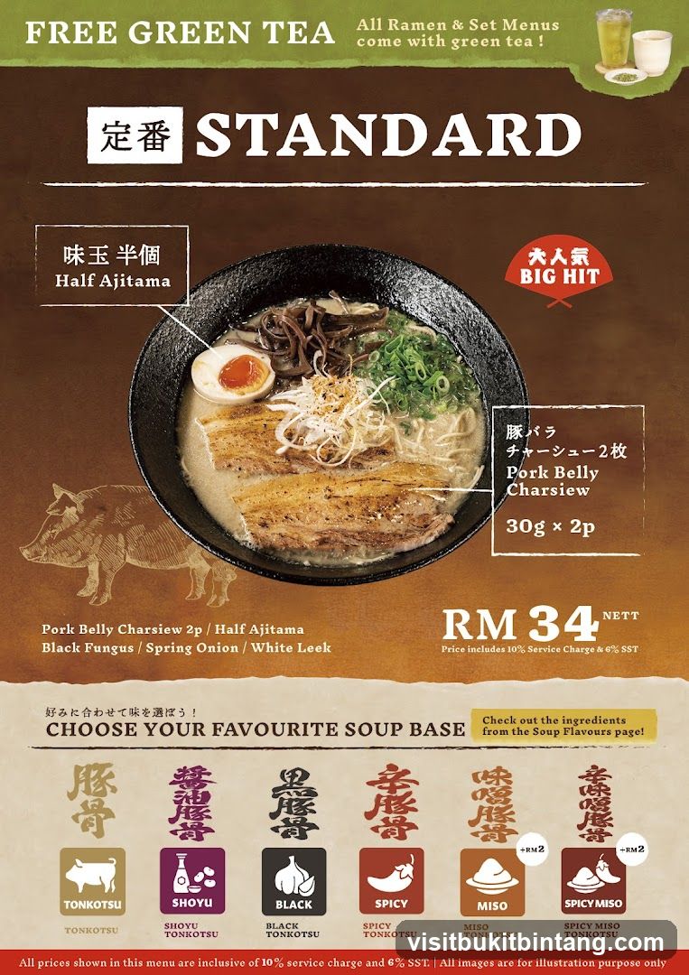 Ramen Menu