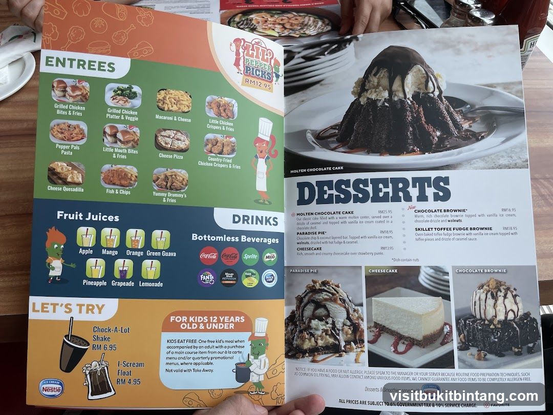 Lil Pepper Picks Menu