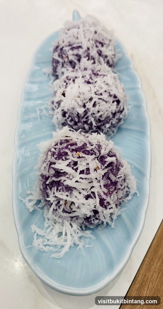 Purple Sweet Potato Balls with Coconut