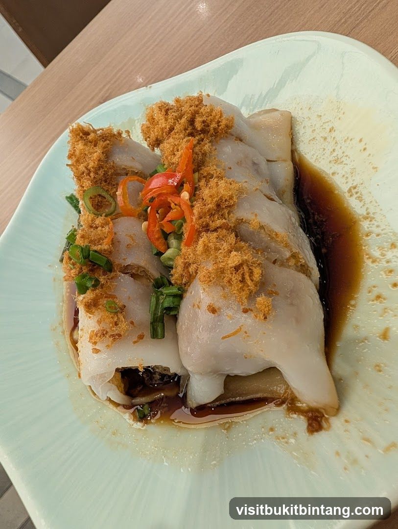 Steamed Rice Rolls with Toppings