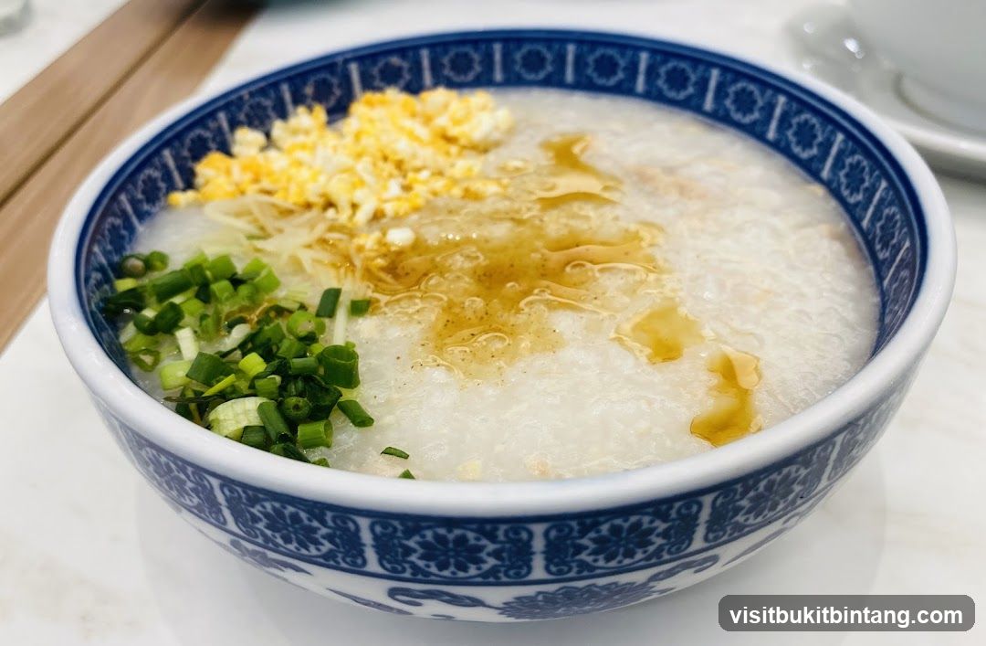 Congee with toppings