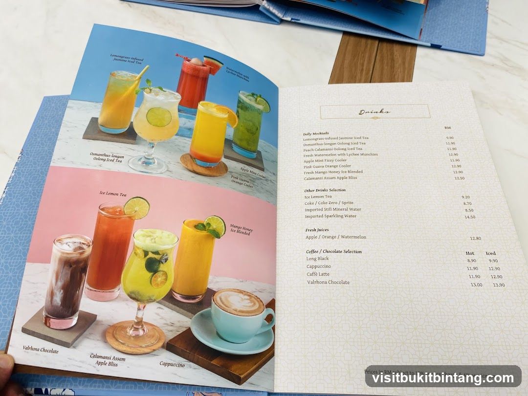 Drinks Menu