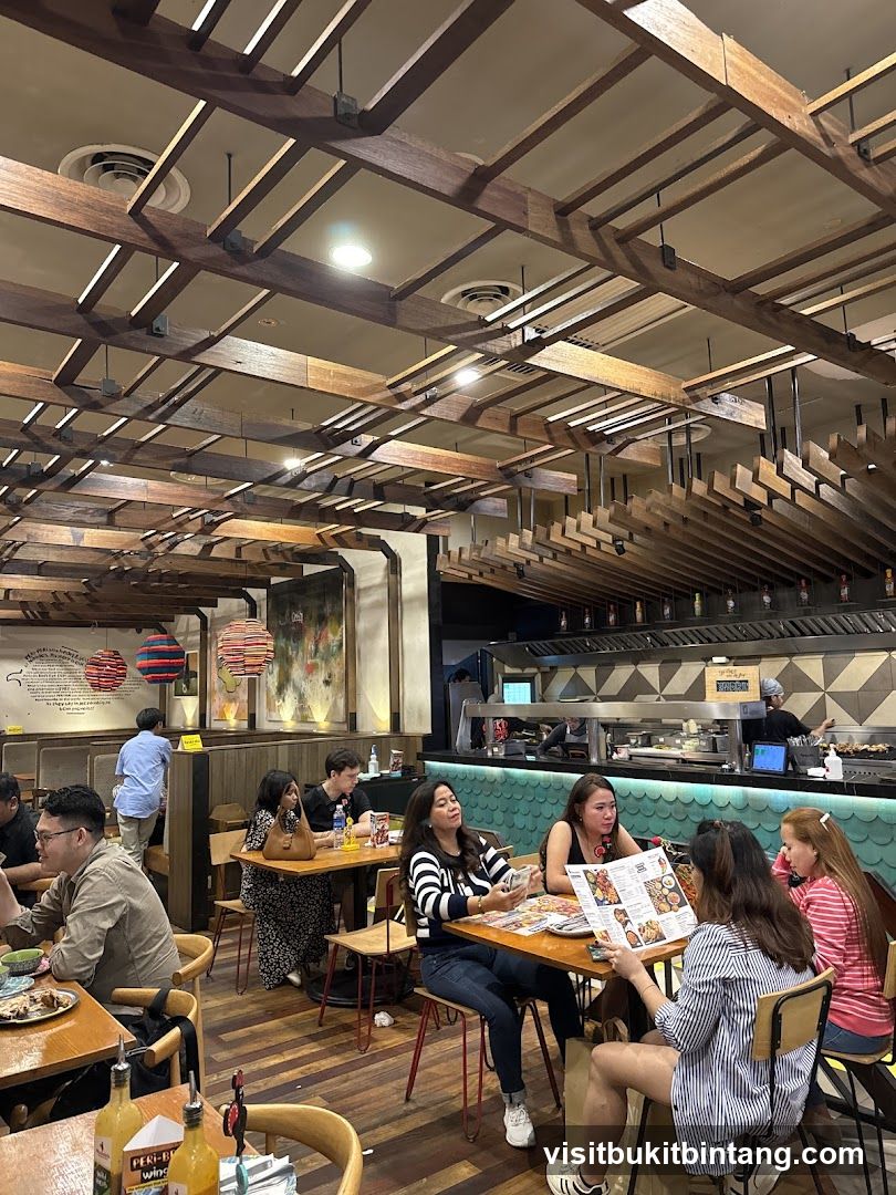 Restaurant Interior with Diners