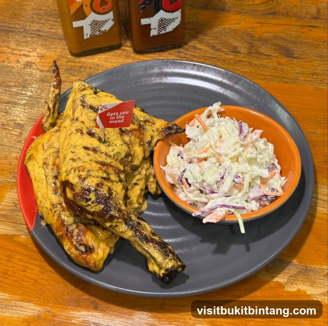 Grilled Chicken with Coleslaw