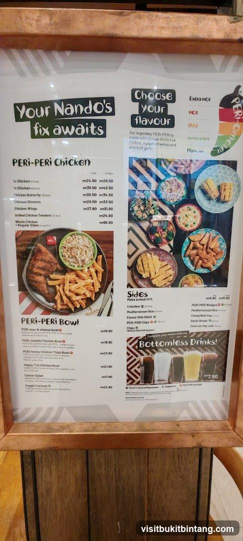Nando's Menu