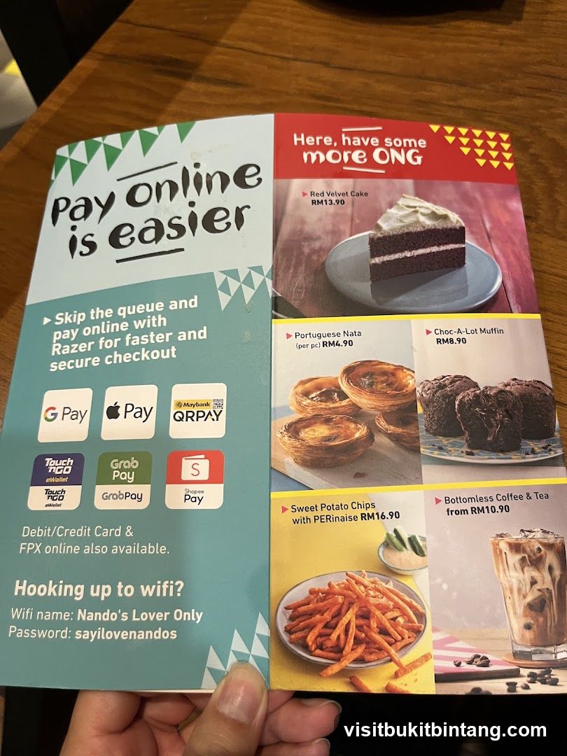 Nando's Menu