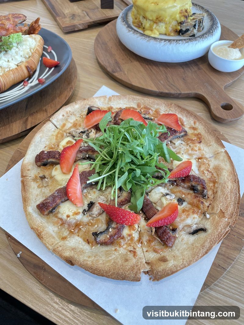 Gourmet Pizza and Croissant