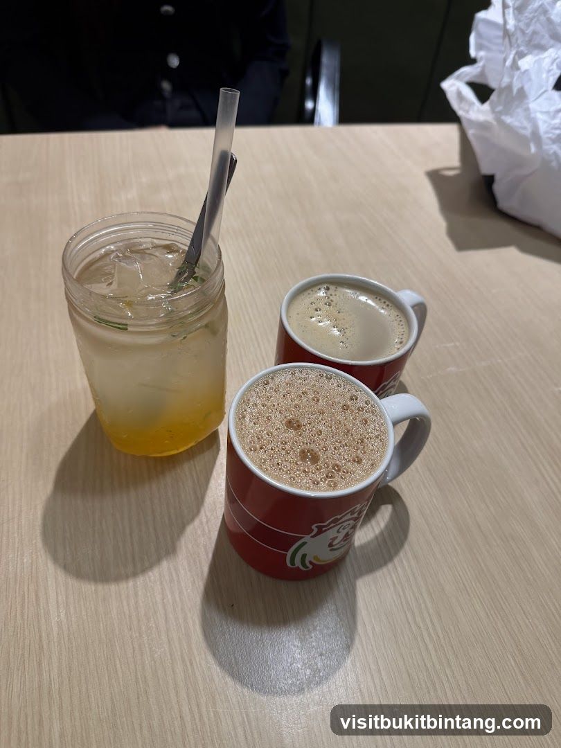 Beverages on a Table
