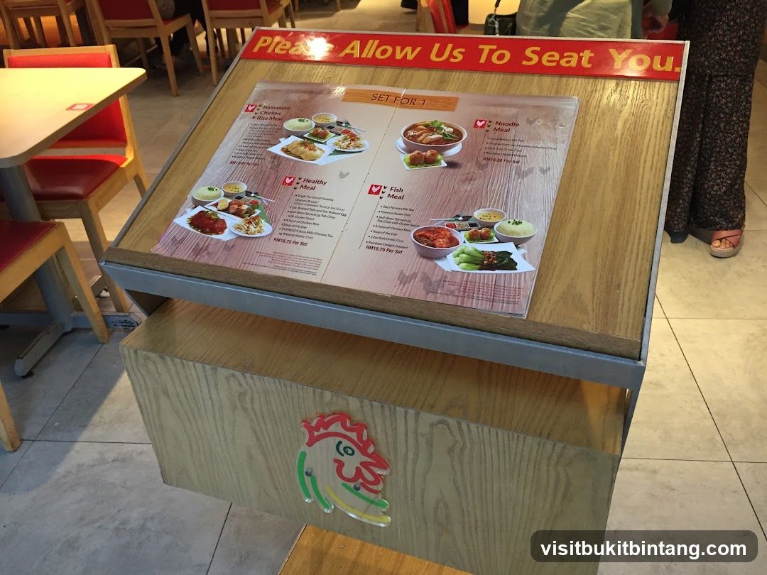 Set For 1 Menu