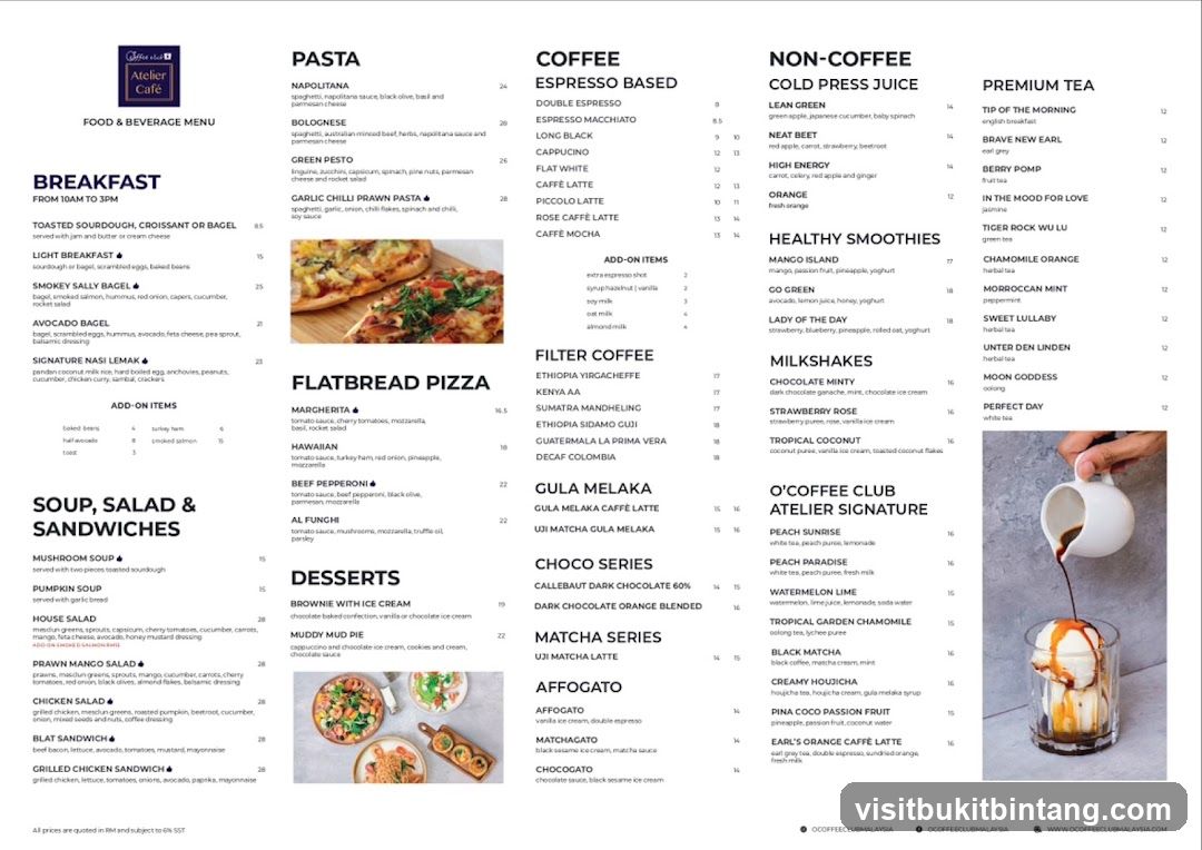 FOOD & BEVERAGE MENU