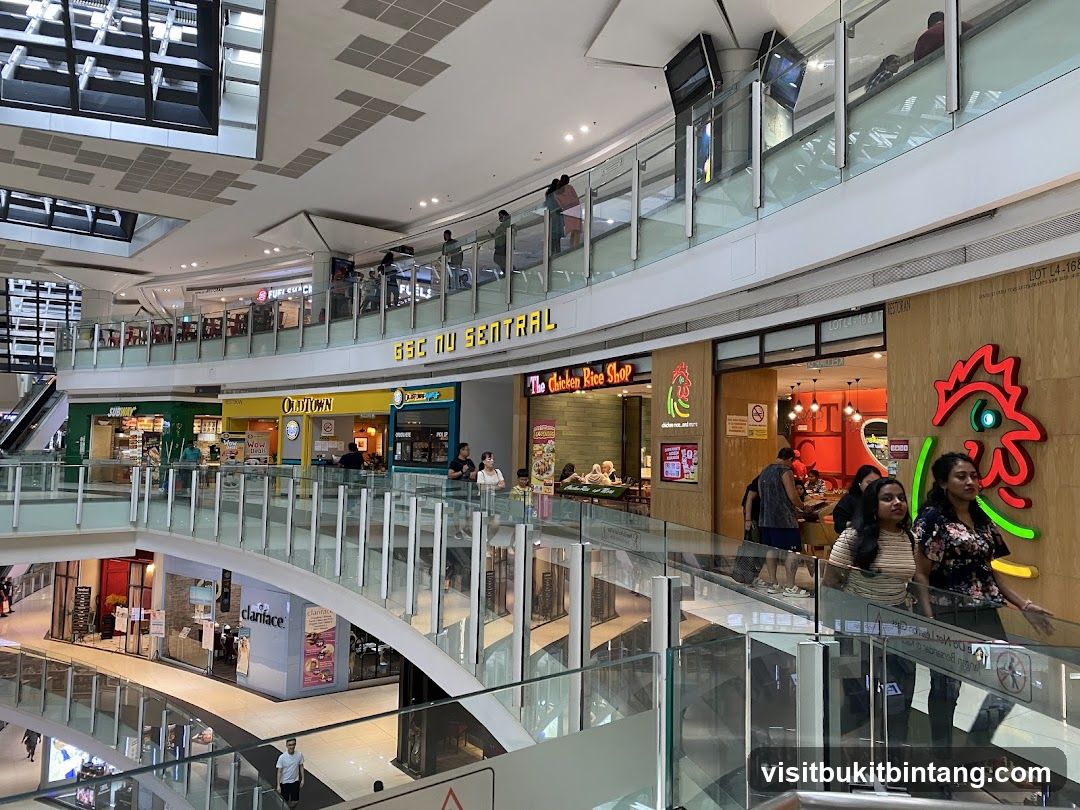 Mall Interior with Shops