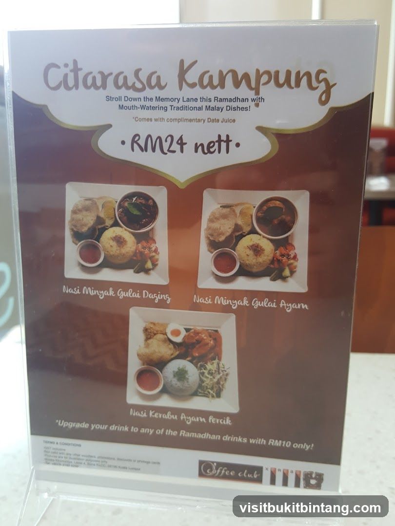 Citarasa Kampung Ramadhan Menu