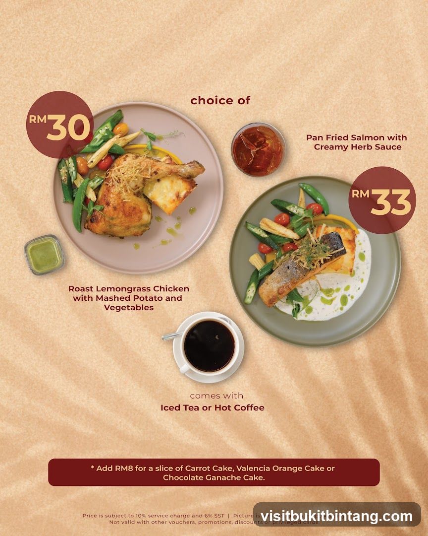 Choice of Main Course with Drink