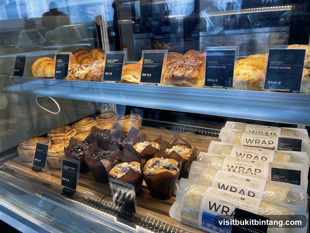 Pastries and Wraps Display