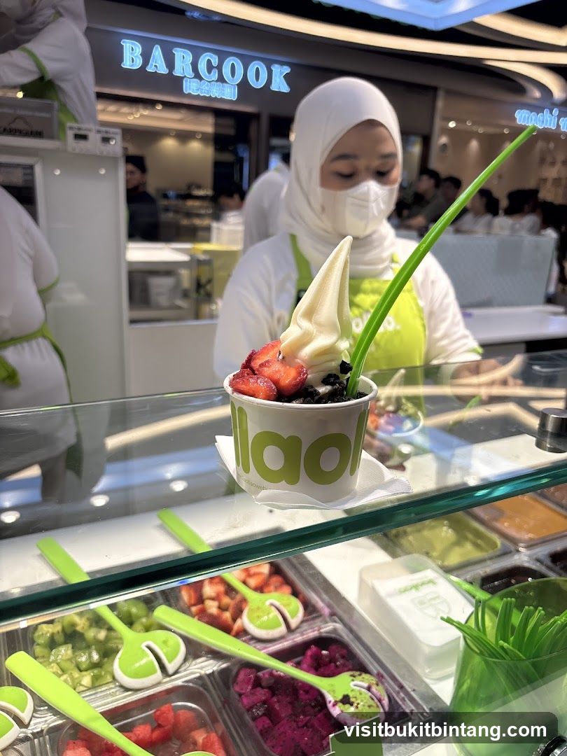 Frozen Yogurt with Toppings