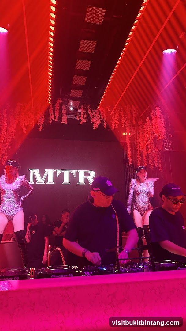 DJs performing at a club