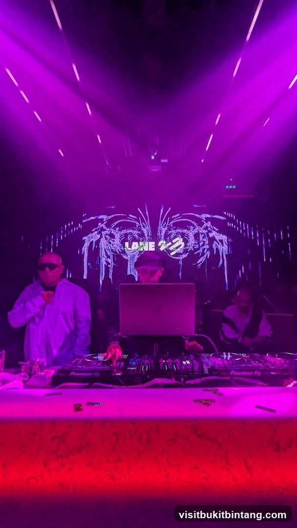 DJs performing in a club