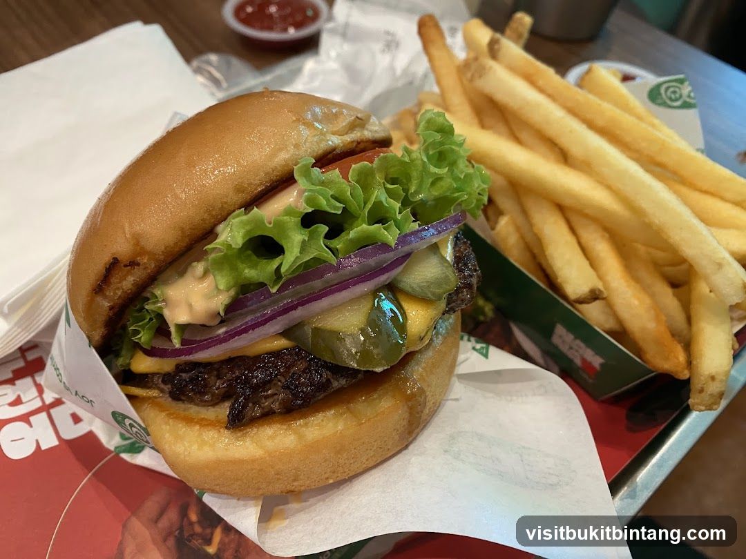 Burger and Fries