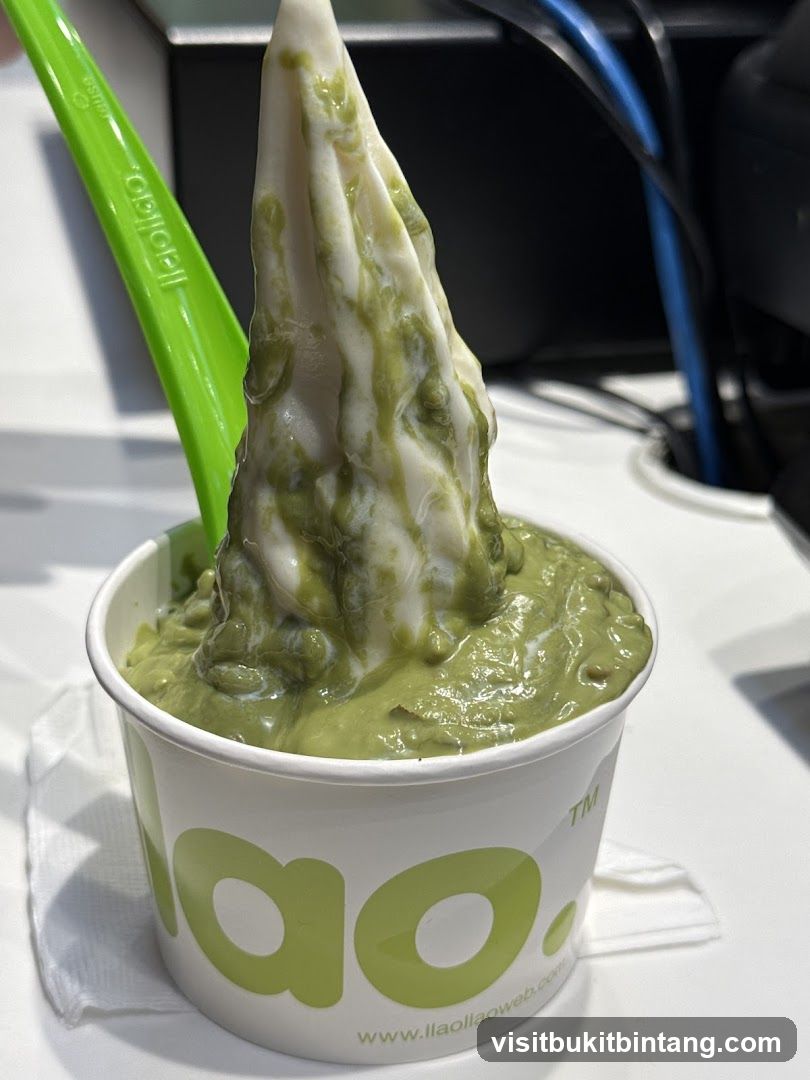 Matcha Swirl Soft Serve