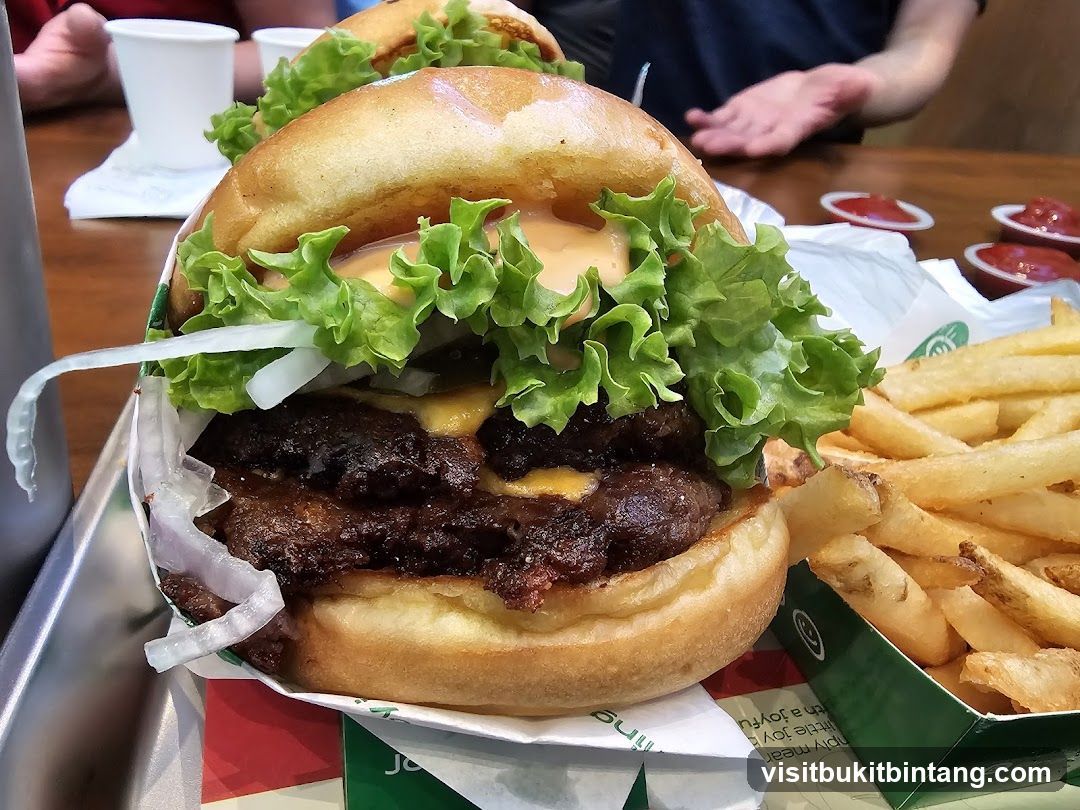 Double Cheeseburger and Fries