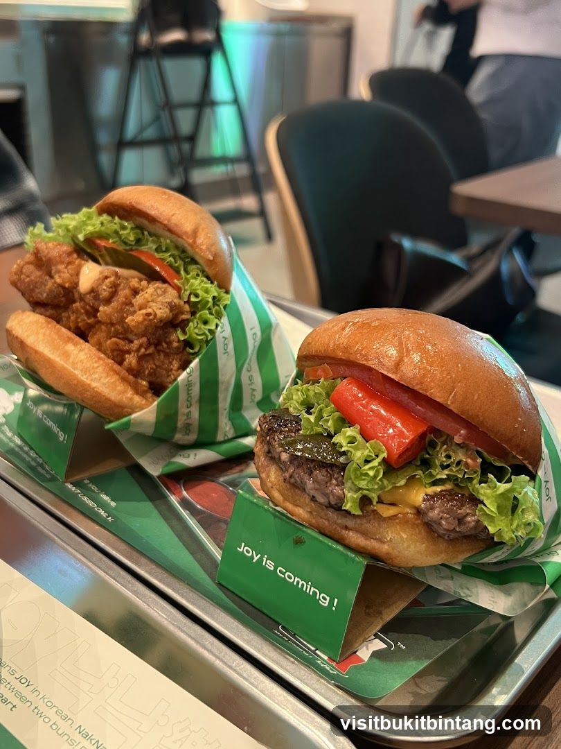 Two Burgers on a Tray