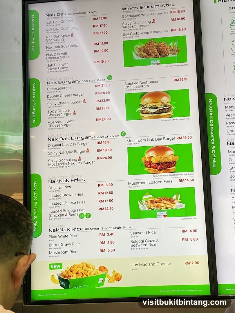 NAKNAK Chicken, Burgers, Fries & Rice Menu