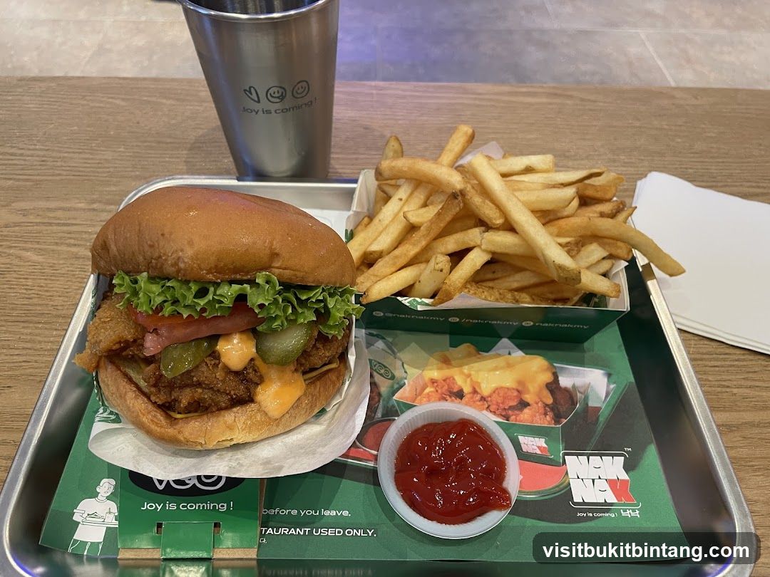 Burger and Fries Meal