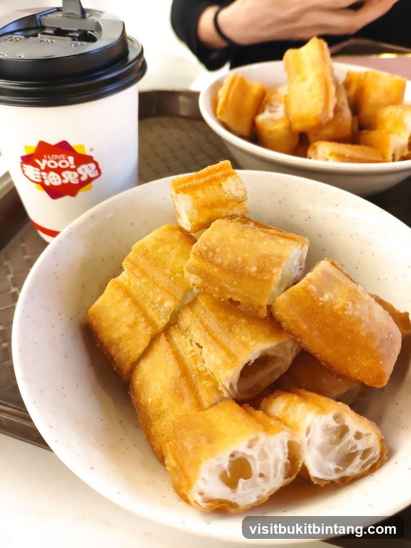 Fried Dough Sticks and Drink