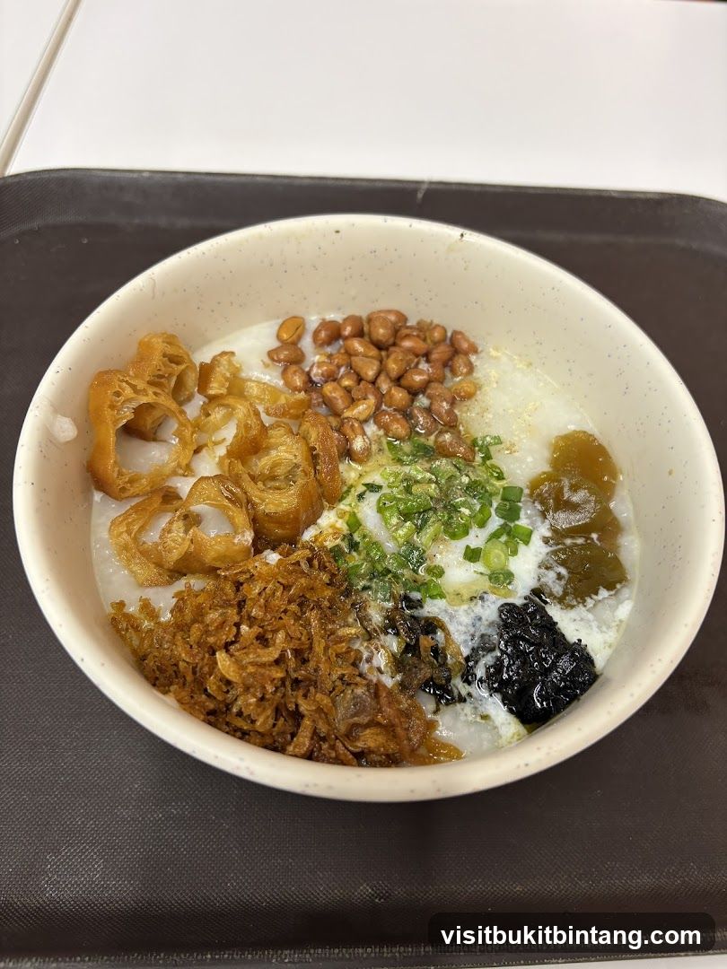 Congee with toppings