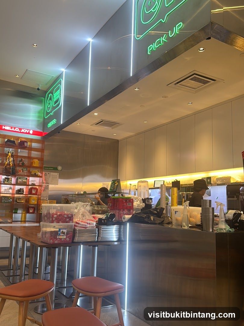 Restaurant Interior with Pick-Up Counter