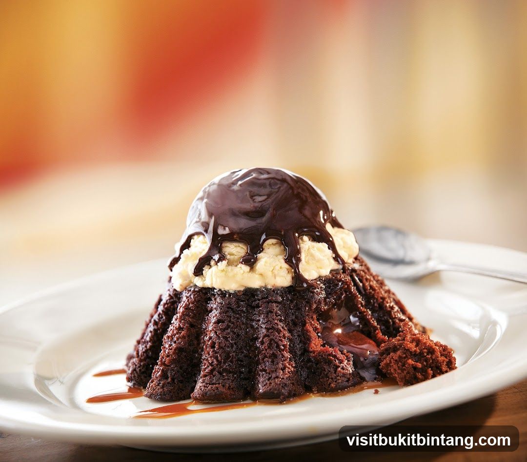 Chocolate Lava Cake with Ice Cream